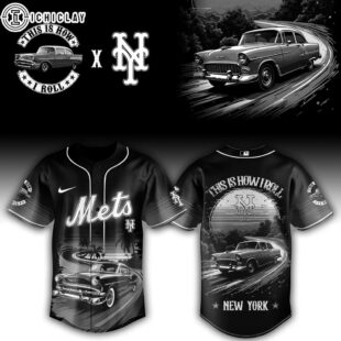 New York Mets MLB x Classic Car Pride Baseball Jersey For Fans