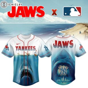 New York Yankees MLB x JAWS Baseball Jersey Shirt For Fans