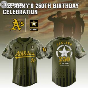 Oakland Athletics MLB x 250 U.S. ARMY Baseball Jersey For Fans