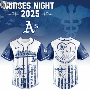 Oakland Athletics MLB x Nurses Baseball Jersey Shirt