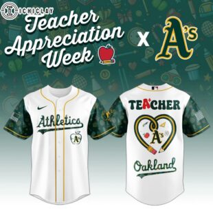 Oakland Athletics MLB X Teacher Appreciation Week Baseball Jersey Shirt