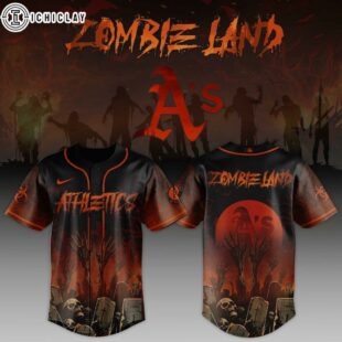 Oakland Athletics MLB x Zombie Land Baseball Jersey For Fans