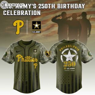 Philadelphia Phillies MLB x 250 U.S. ARMY Baseball Jersey For Fans