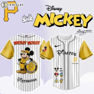 Pittsburgh Pirates MLB x Mickey Mouse And Friends Baseball Jersey Shirt