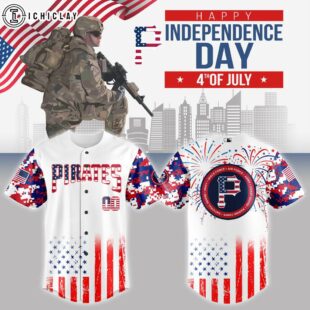 Pittsburgh Pirates MLB x The 4th of July x Military Baseball Jersey Shirt