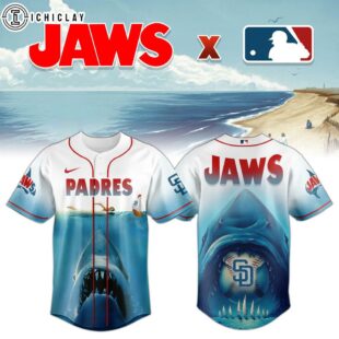 San Diego Padres MLB x JAWS Baseball Jersey Shirt For Fans