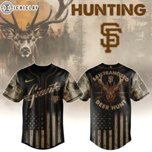 San Francisco Giants MLB x Deer Hunting Baseball Jersey Shirt