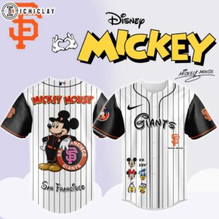 San Francisco Giants MLB x Mickey Mouse And Friends Baseball Jersey Shirt