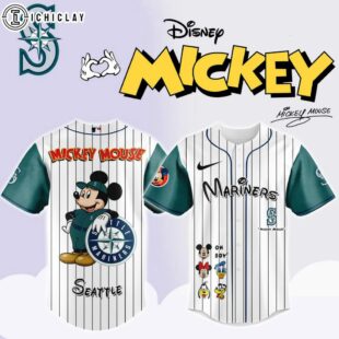 Seattle Mariners MLB x Mickey Mouse And Friends Baseball Jersey Shirt