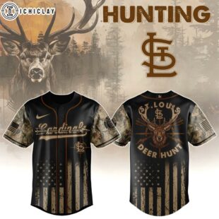 St. Louis Cardinals MLB x Deer Hunting Baseball Jersey Shirt