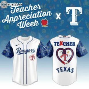 Texas Rangers MLB X Teacher Appreciation Week Baseball Jersey Shirt