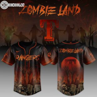 Texas Rangers MLB x Zombie Land Baseball Jersey For Fans