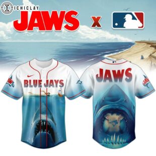 Toronto Blue Jays MLB x JAWS Baseball Jersey Shirt For Fans