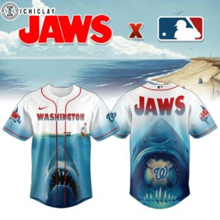 Washington Nationals MLB x JAWS Baseball Jersey Shirt For Fans