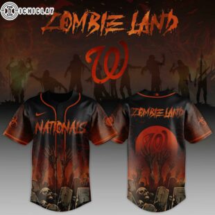 Washington Nationals MLB x Zombie Land Baseball Jersey For Fans