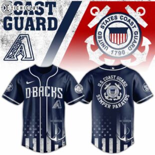 Arizona Diamondbacks MLB x US Coast Guard Baseball Jersey Shirt