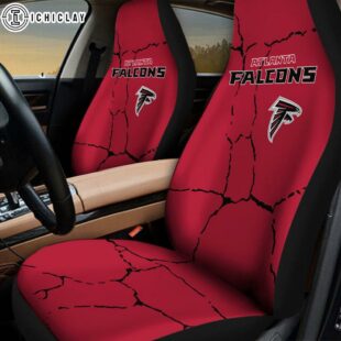 Atlanta Falcons Crack Pattern Car Seat Cover