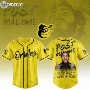 Baltimore Orioles MLB x Post Malone Tour Baseball Jersey For Fans