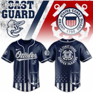 Baltimore Orioles MLB x US Coast Guard Baseball Jersey Shirt