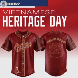 Baltimore Orioles MLB x Vietnamese Heritage Night Baseball Jersey Shirt