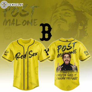 Boston Red Sox MLB x Post Malone Tour Baseball Jersey For Fans