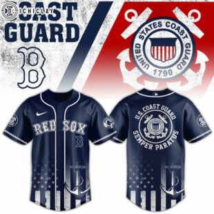 Boston Red Sox MLB x US Coast Guard Baseball Jersey Shirt