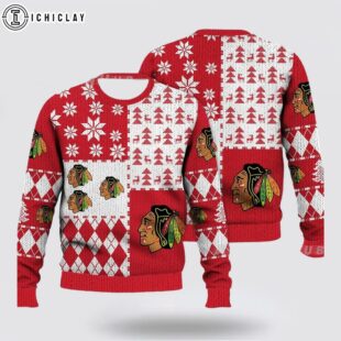 Chicago Blackhawks Ugly Christmas Sweater