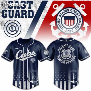 Chicago Cubs MLB x US Coast Guard Baseball Jersey Shirt