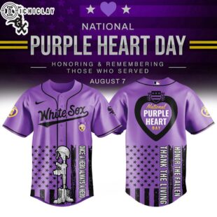 Chicago White Sox MLB X Purple Heart Day Baseball Jersey Shirt