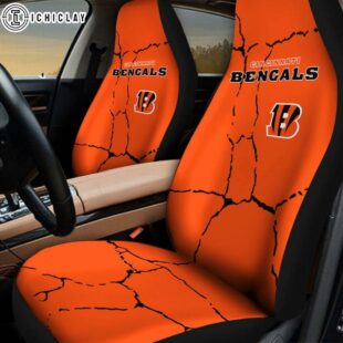 Cincinnati Bengals Crack Pattern Car Seat Cover