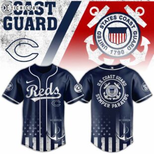 Cincinnati Reds MLB x US Coast Guard Baseball Jersey Shirt