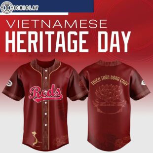 Cincinnati Reds MLB x Vietnamese Heritage Night Baseball Jersey Shirt