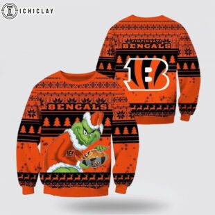 Cincinnati The Grinch Ugly Christmas Sweater