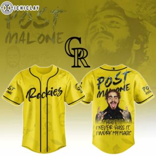 Colorado Rockies MLB x Post Malone Tour Baseball Jersey For Fans