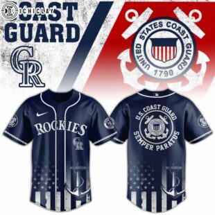 Colorado Rockies MLB x US Coast Guard Baseball Jersey Shirt