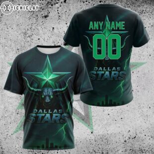 Custom Name Number NHL Dallas Stars Special All Over Print T-Shirt