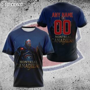 Custom Name Number NHL Montreal Canadiens Special All Over Print T-Shirt