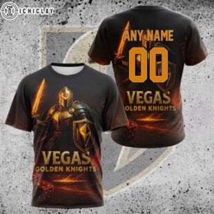 Custom Name Number NHL Vegas Golden Knights Special All Over Print T-Shirt