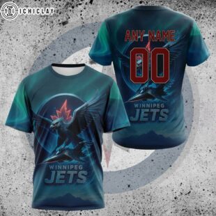Custom Name Number NHL Winnipeg Jets Special All Over Print T-Shirt