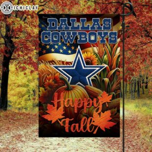 Dallas Cowboys NFL Happy Fall House And Garden Flag Decor
