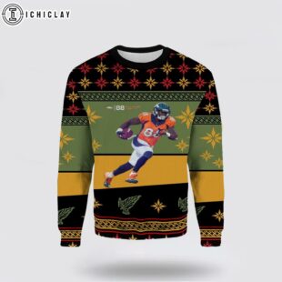Demaryius Thomas Denver Broncos Ugly Christmas Sweater