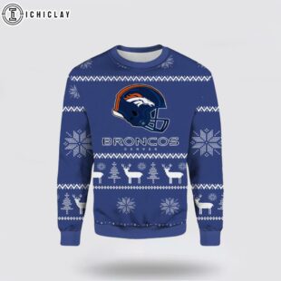 Denver Broncos Beach Towel Ugly Christmas Sweater
