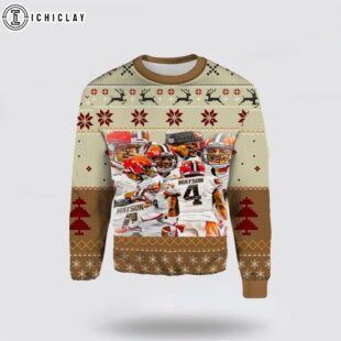 Deshaun Watson Cleveland Browns Ugly Christmas Sweater