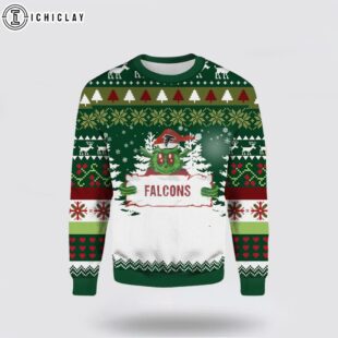 Grinch Atlanta Falcons Ugly Christmas Sweater