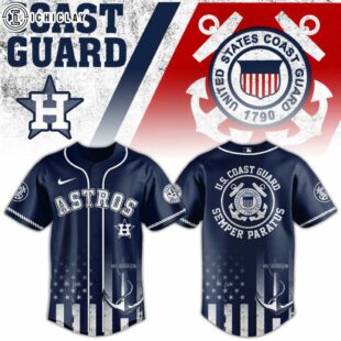 Houston Astros MLB x US Coast Guard Baseball Jersey Shirt