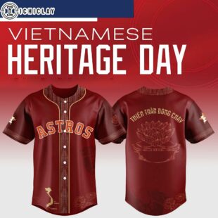 Houston Astros MLB x Vietnamese Heritage Night Baseball Jersey Shirt