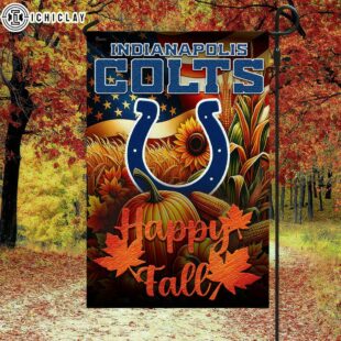 Indianapolis Colts NFL Happy Fall House And Garden Flag Decor