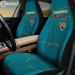 Jacksonville Jaguars Crack Pattern Car Seat Cover
