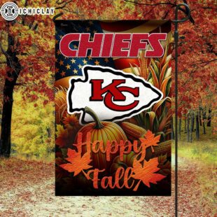 Kansas City Chiefs NFL Happy Fall House And Garden Flag Decor