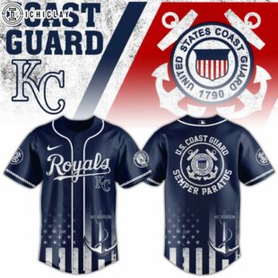 Kansas City Royals MLB x US Coast Guard Baseball Jersey Shirt